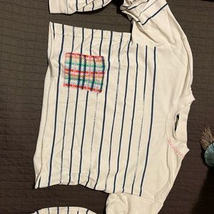 Cropped Keri Rosenthal Lite Weight Sweatshirt XS